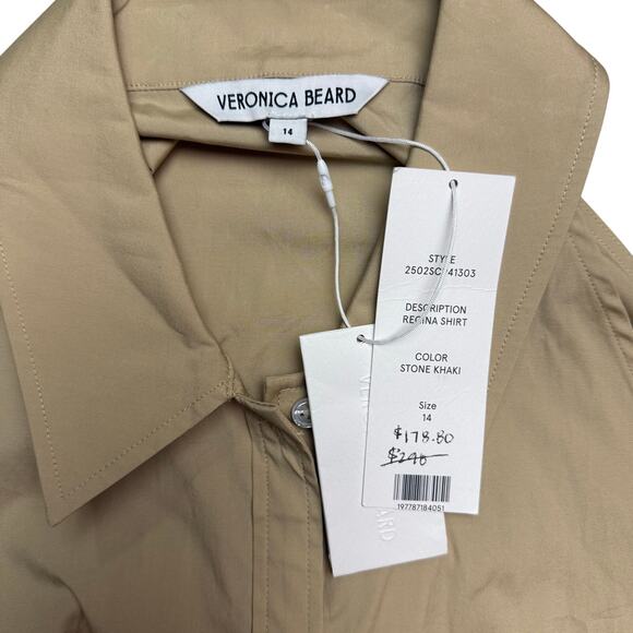 VERONICA BEARD Regina Sleeveless Button-Down Shirt 14 - Picture 9 of 9